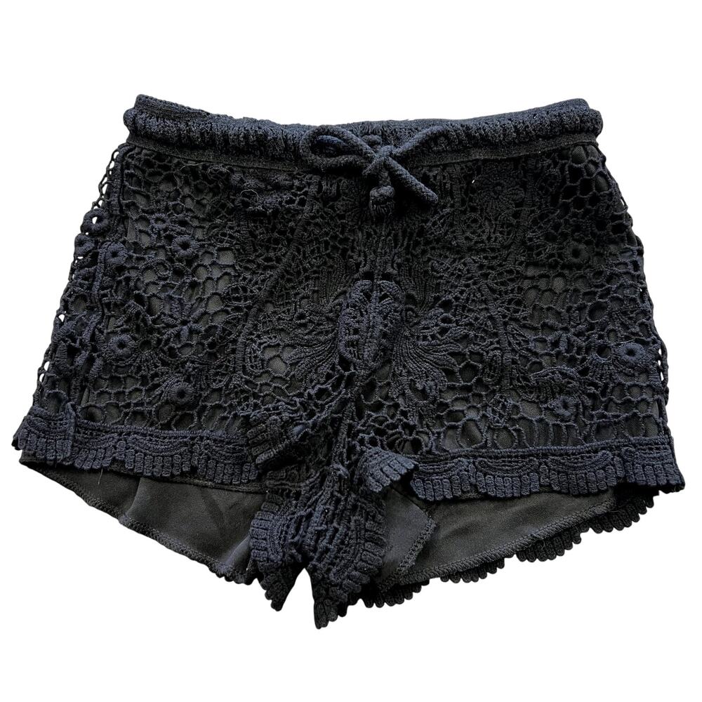 Women's Black Lace Shorts Size XSmall